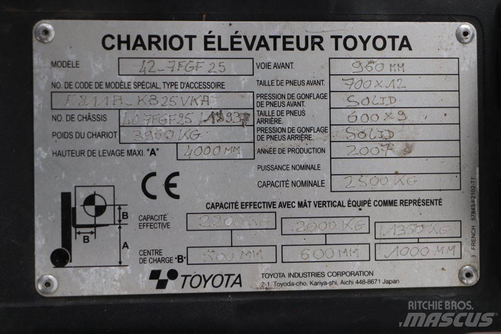 Toyota 42-7FGF25 Chariots GPL