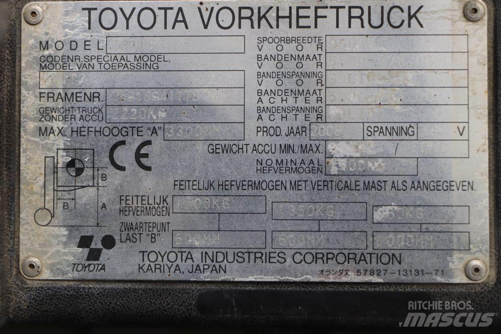 Toyota 7FB15 Chariots élévateurs électriques