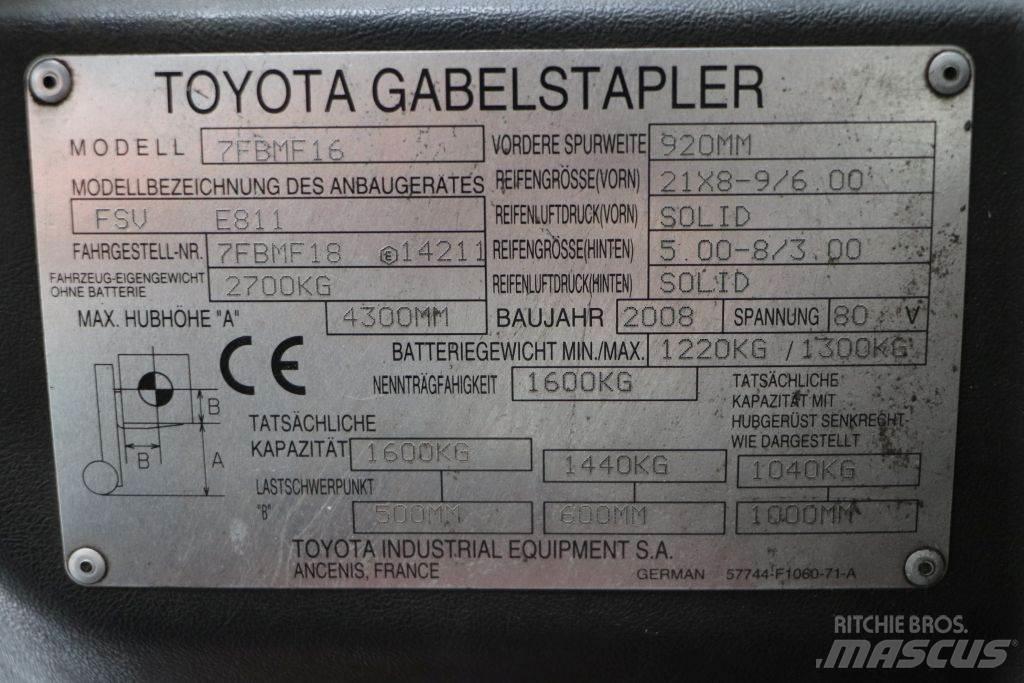 Toyota 7FBMF16 Chariots élévateurs électriques