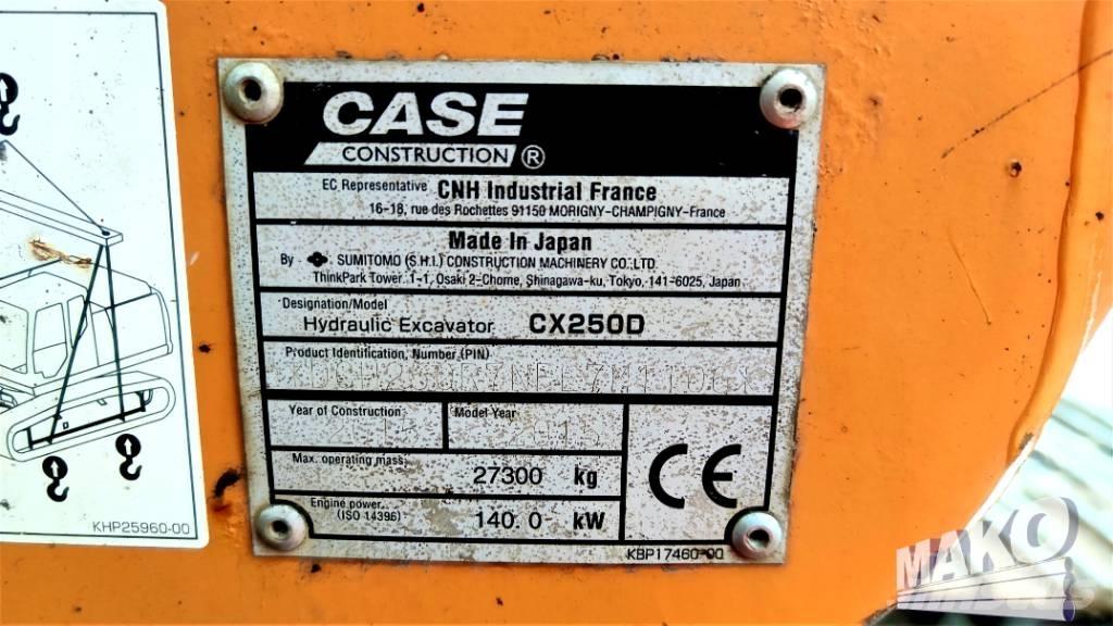 CASE CX 250 D Pelle sur chenilles