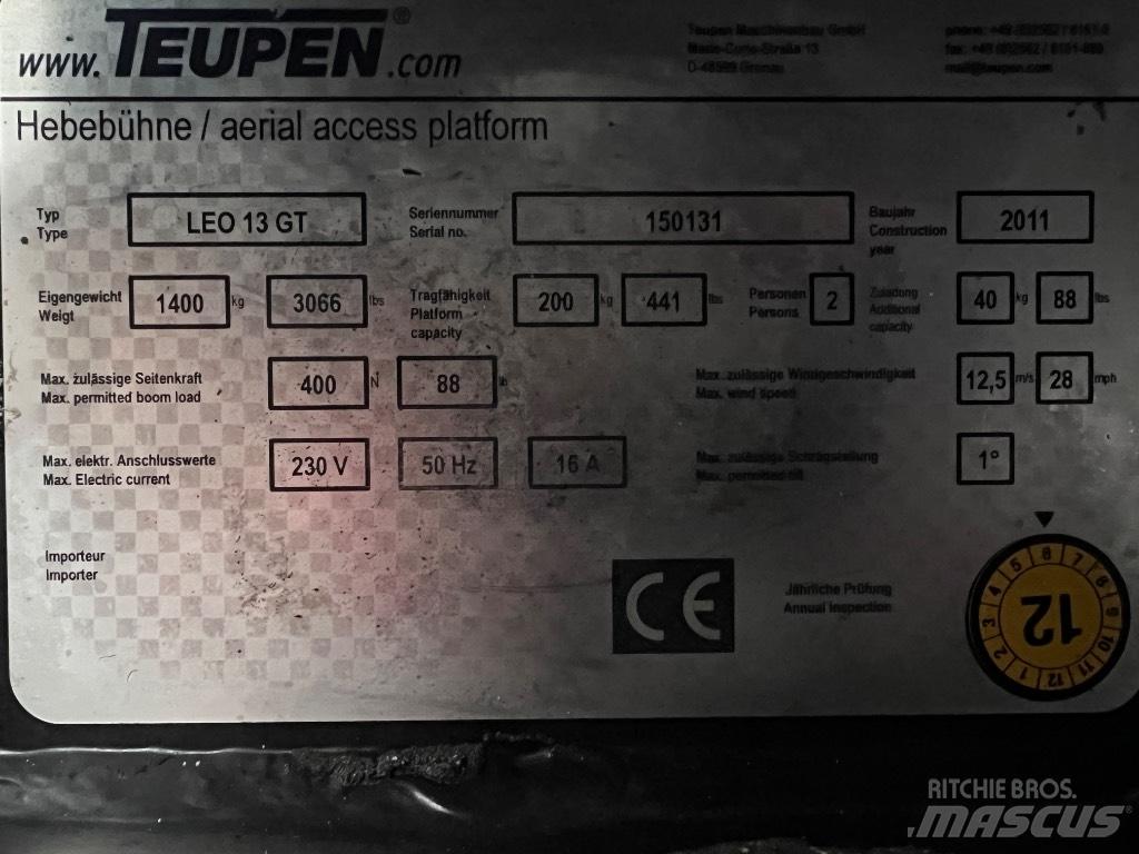 Teupen LEO 13 GT Nacelle Automotrice