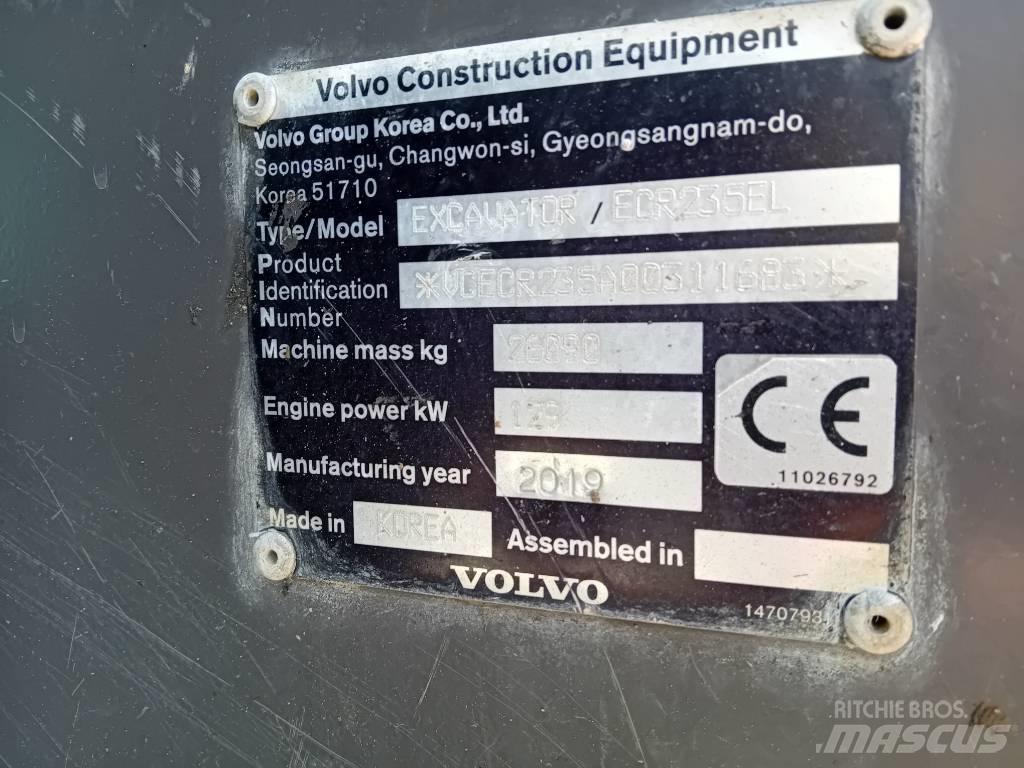 Volvo ECR 235 E Pelle sur chenilles
