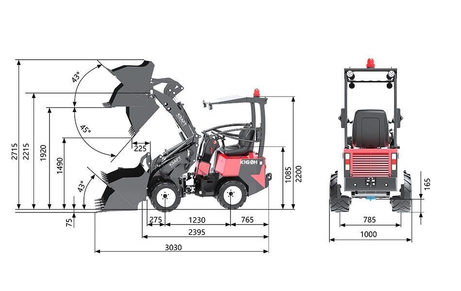 Kraft K160H Chargeuse sur pneus