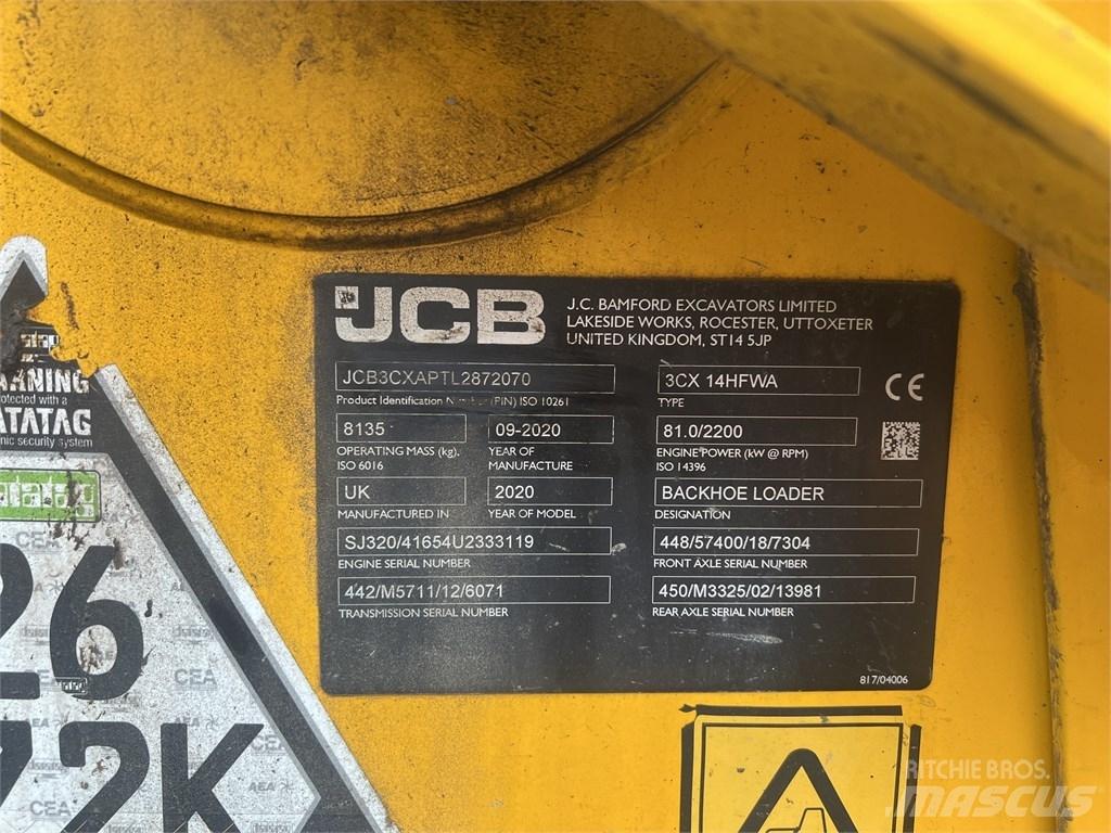 JCB 3 CX Tractopelle