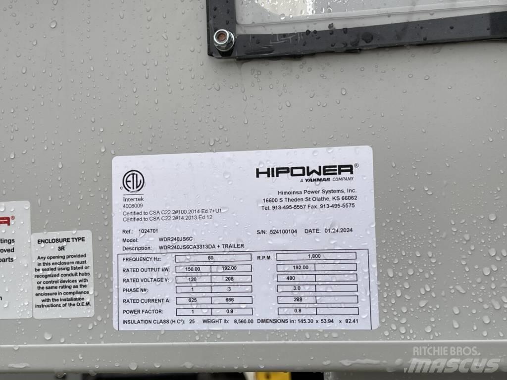 Hipower HRJW-240 Générateurs diesel