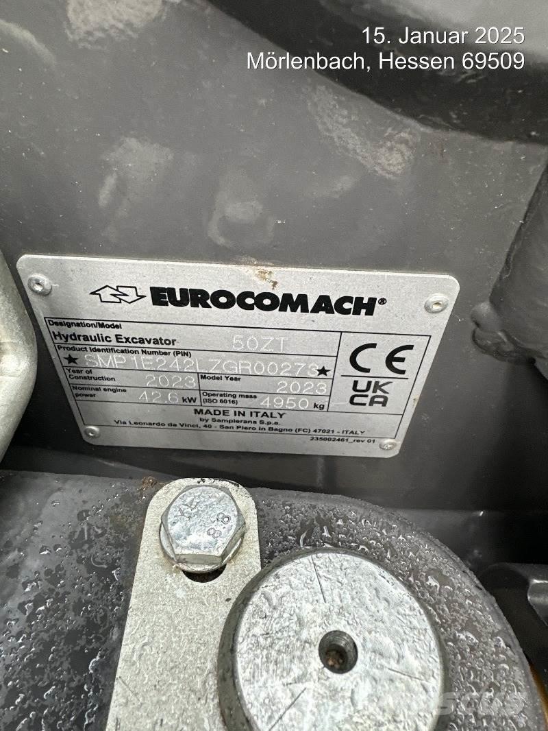 Eurocomach 50ZT Mini pelle < 7t