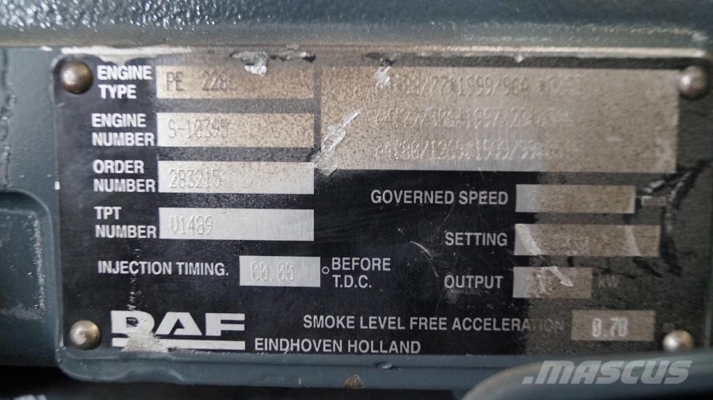 DAF PE 228 C NEW Moteur