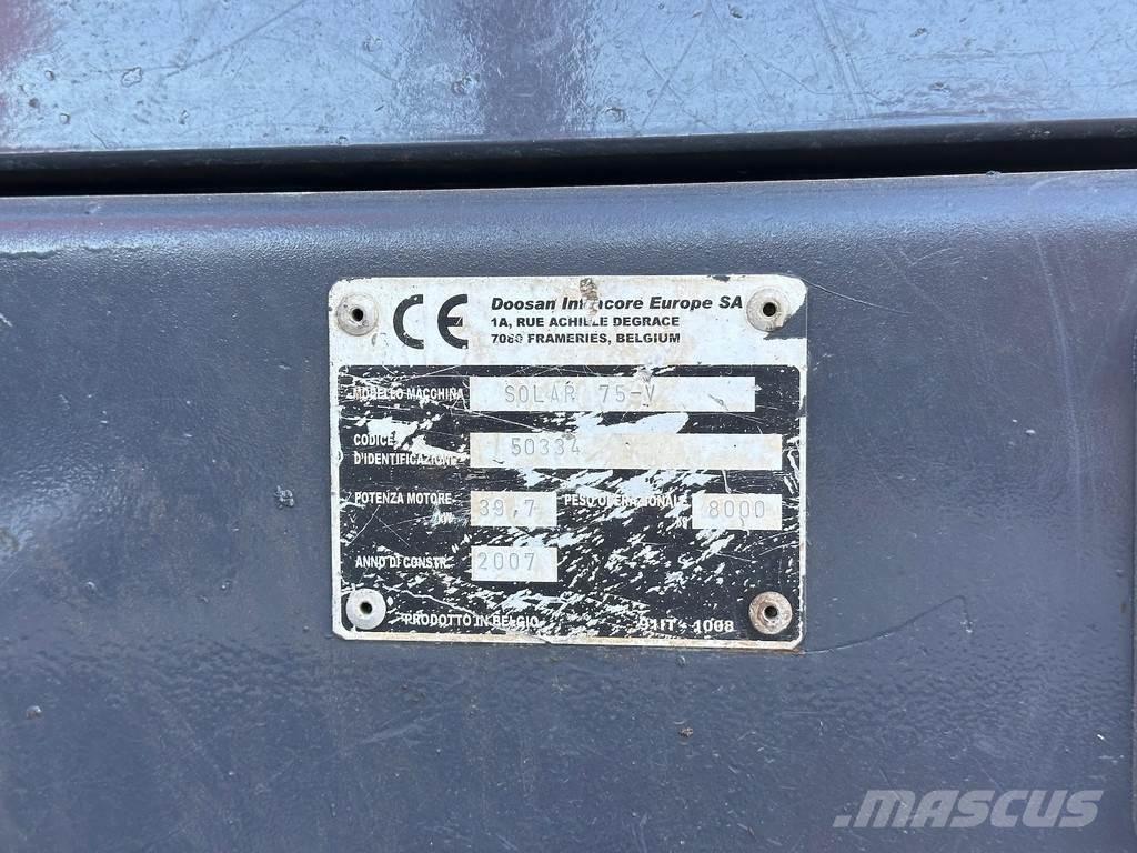 Doosan SOLAR 75V Mini pelle 7t-12t