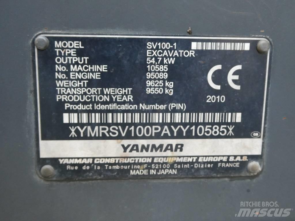 Yanmar SV 100-1 Mini pelle 7t-12t