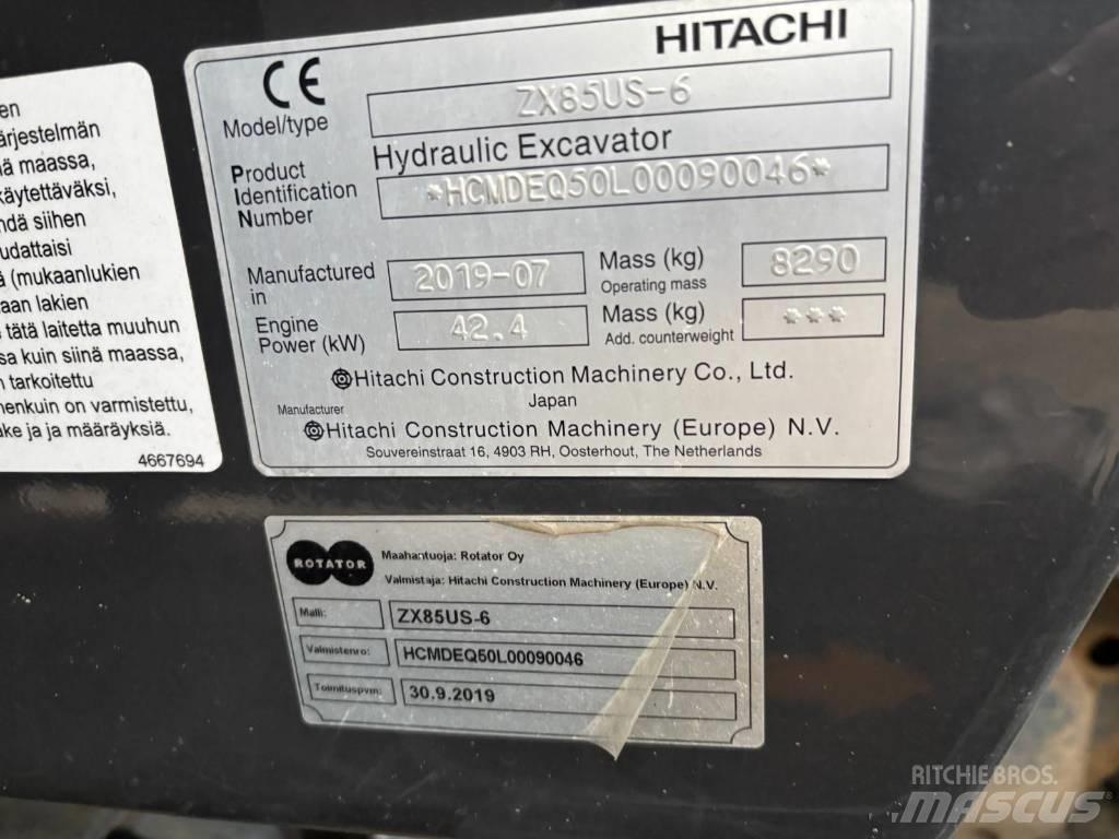 Hitachi ZX 85 US-6 Mini pelle 7t-12t