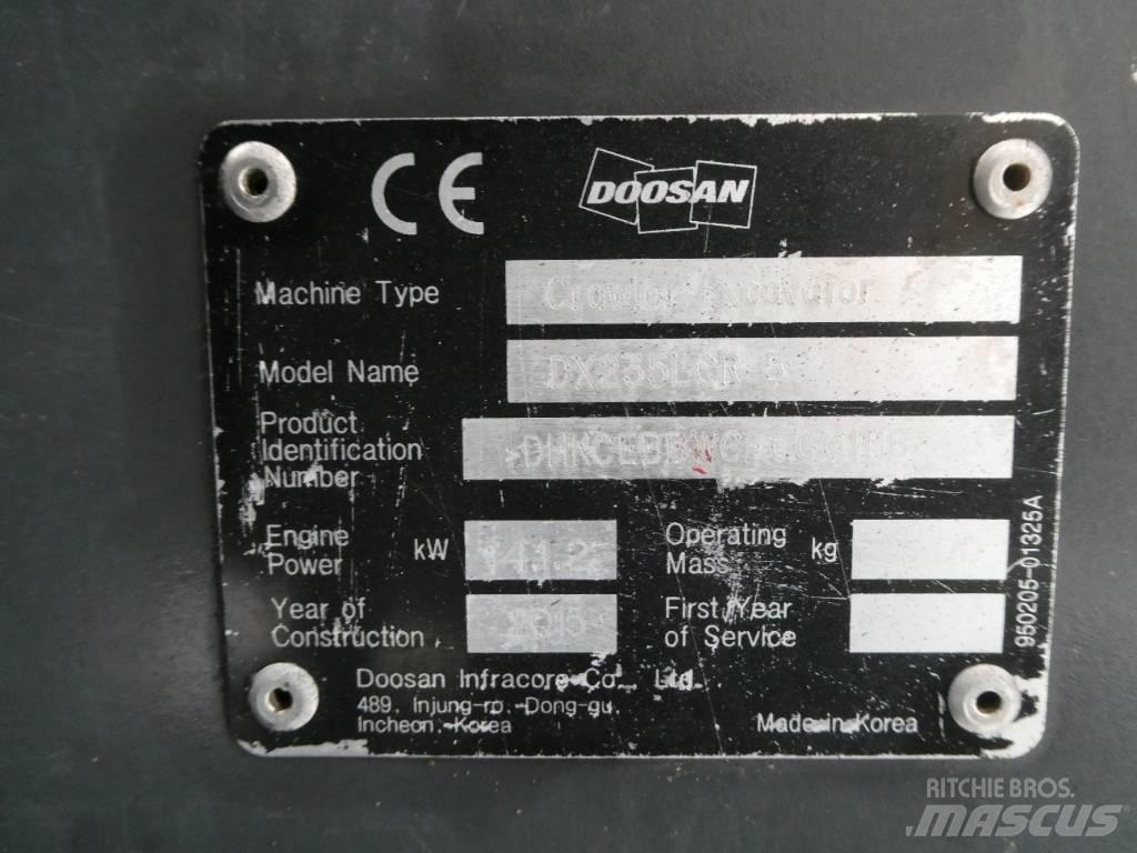 Doosan DX 235 LCR-5 Pelle sur chenilles