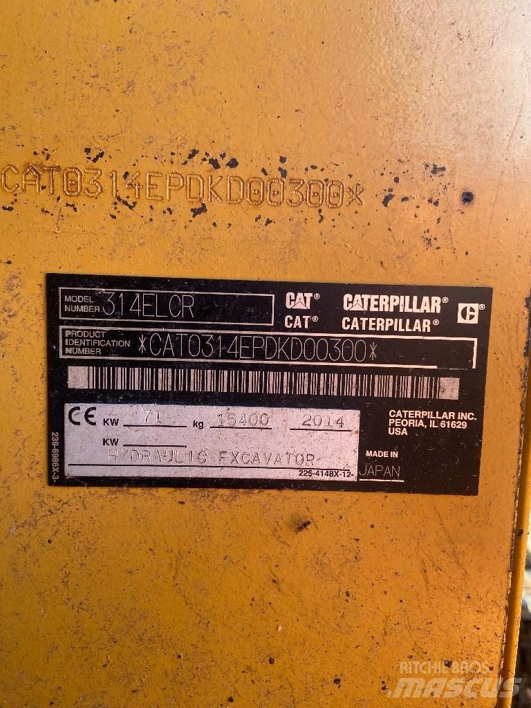 CAT 314 E LCR Pelle sur chenilles