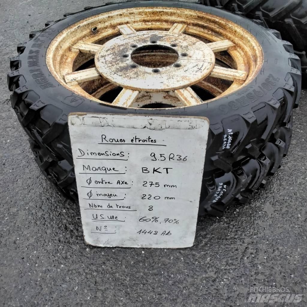 BKT 9.5R36 Pneus, roues et jantes