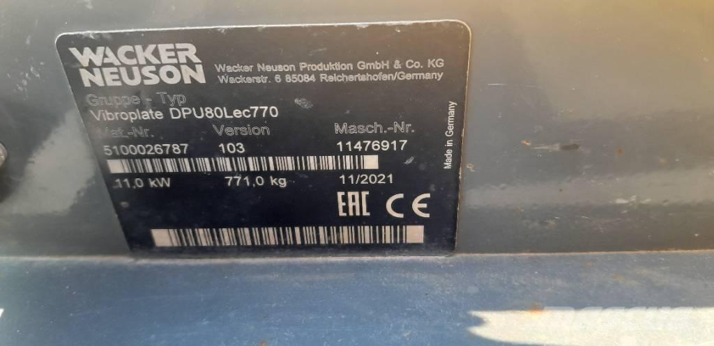 Wacker Neuson DPU 80 Plaque vibrante