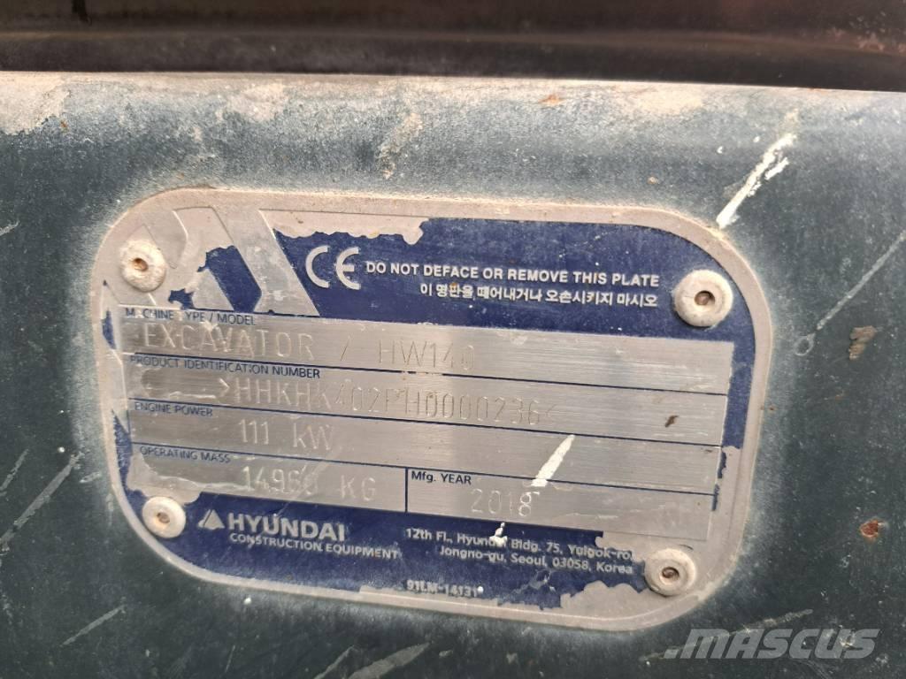 Hyundai HW140 Pelle sur pneus