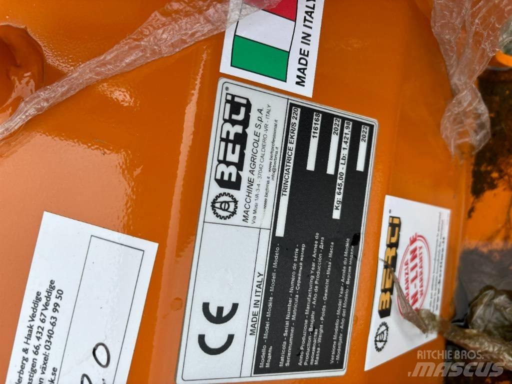 Berti EKR-S 220 Broyeur / Gyrobroyeur / Epareuse