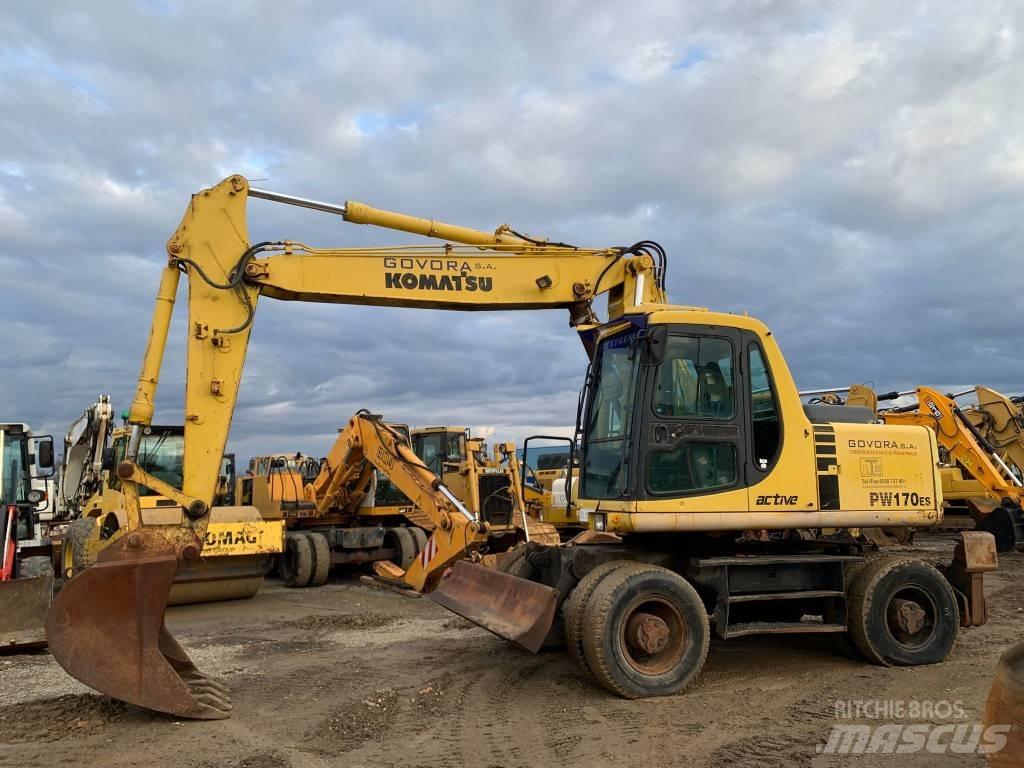 Komatsu PW 170 ES Pelle sur pneus