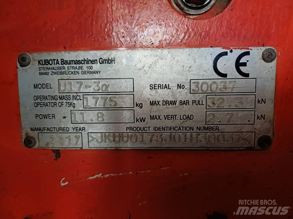 Kubota U 17-3 Mini pelle < 7t