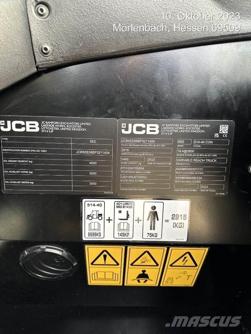 JCB 514-40 CON Chariot télescopique