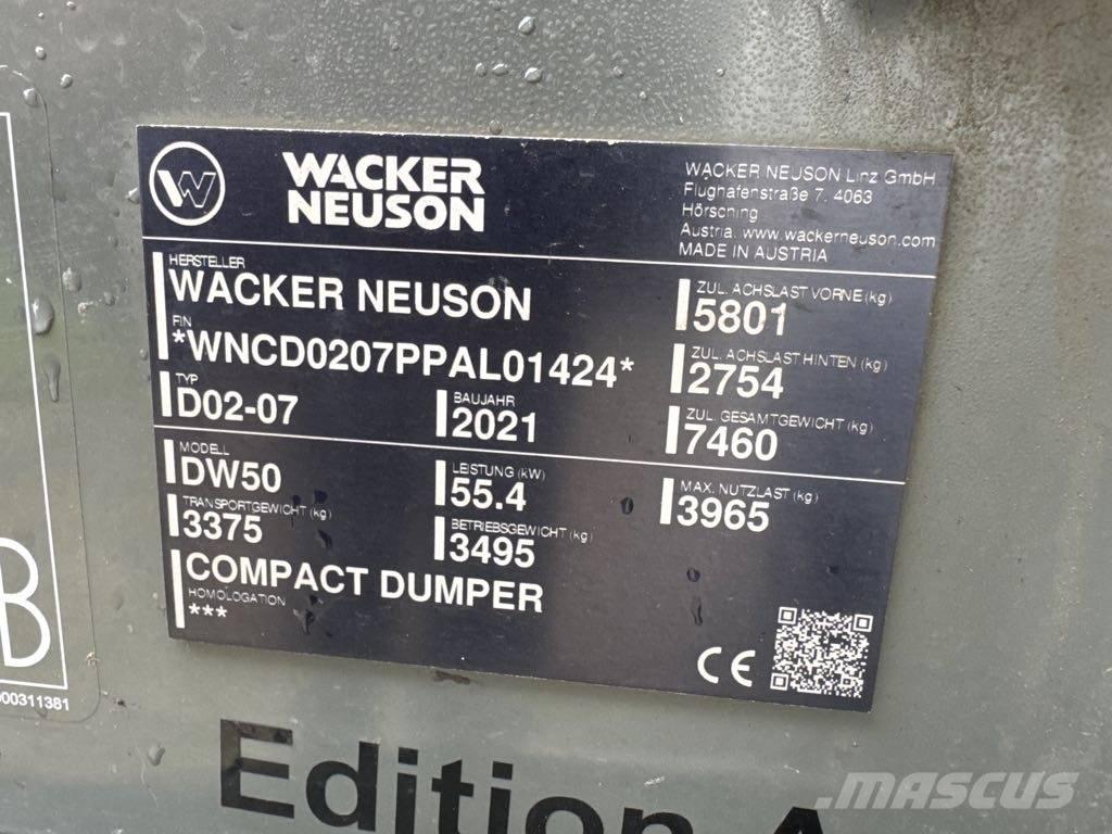 Wacker Neuson DW50 Mini tombereau