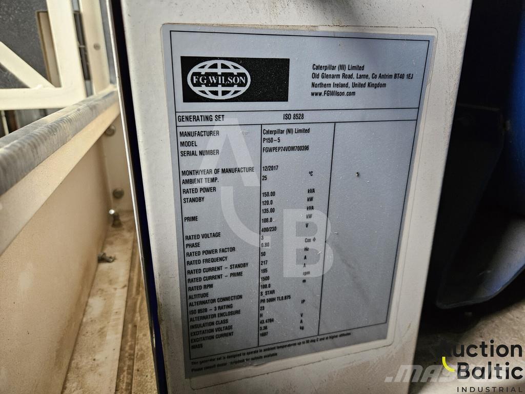 FG Wilson P150-5 Générateurs diesel