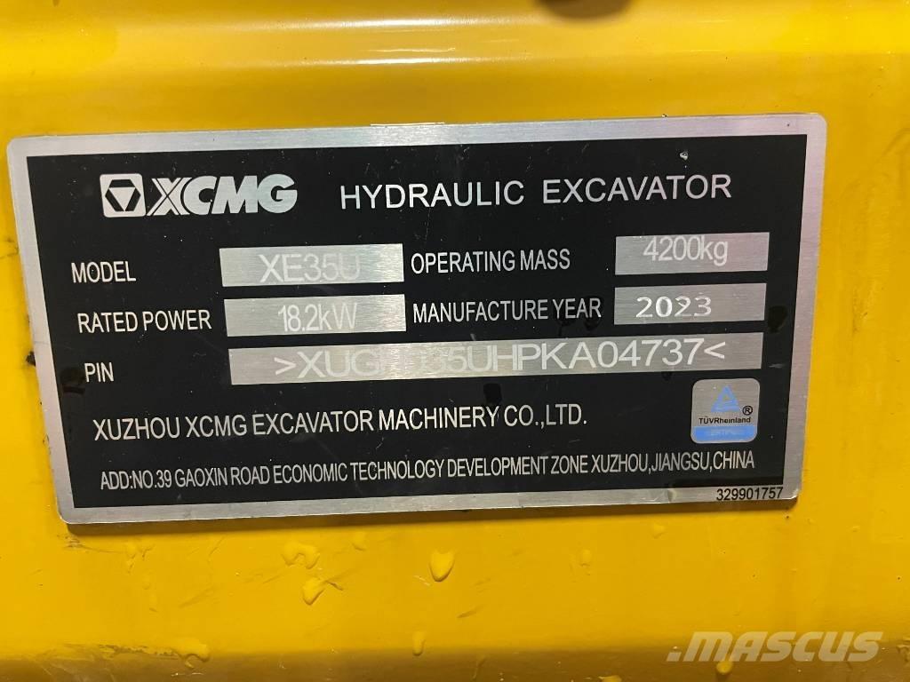 XCMG XE 35 U Mini pelle < 7t