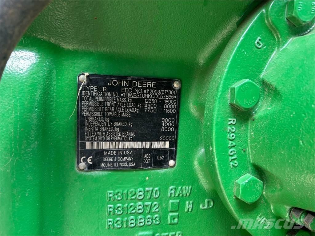 John Deere 8310R Tracteur