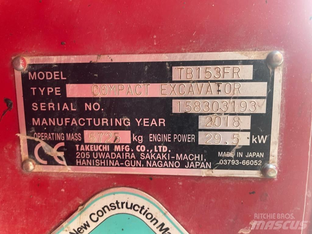 Takeuchi TB 153 FR Mini pelle < 7t