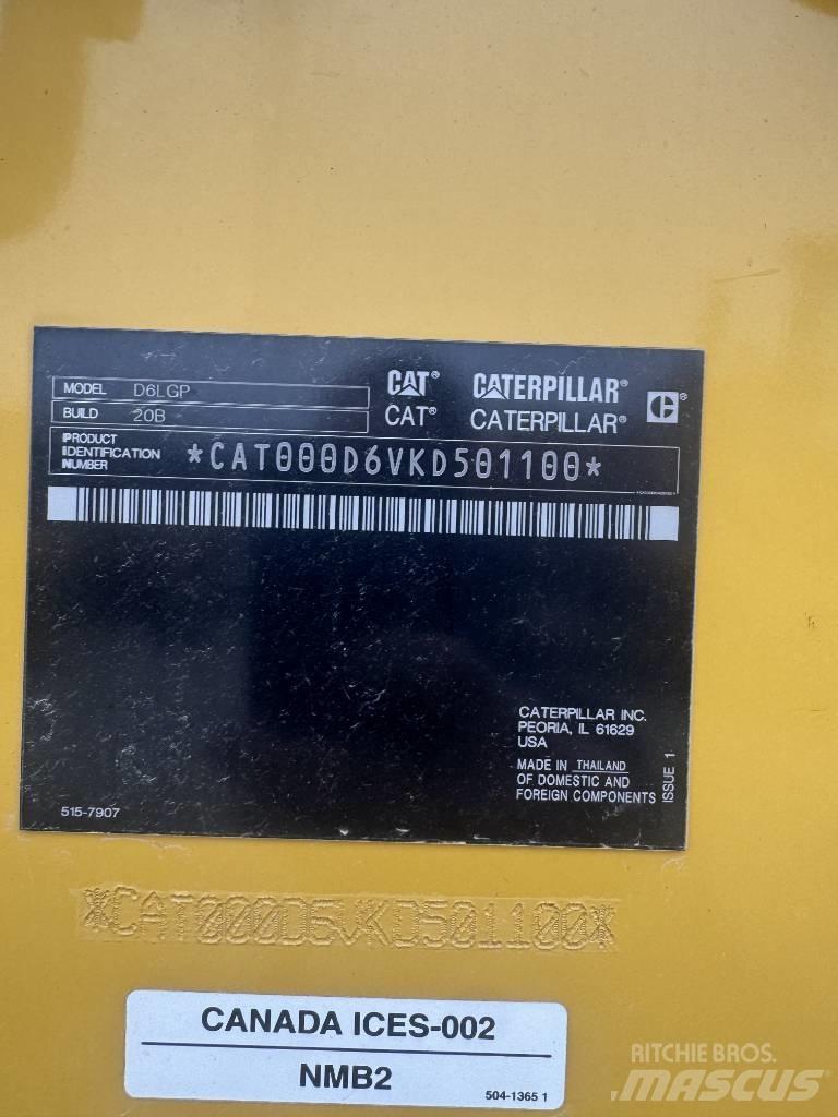 CAT D6 LGP Bouteurs sur chenilles