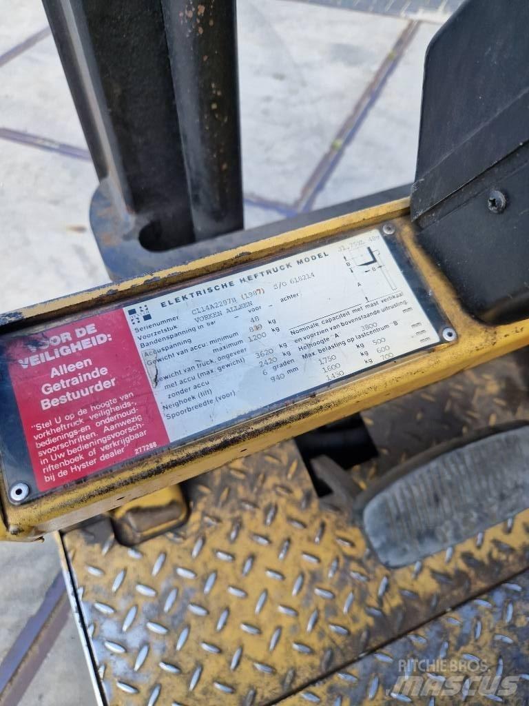 Hyster J 1.75xl Chariots élévateurs électriques