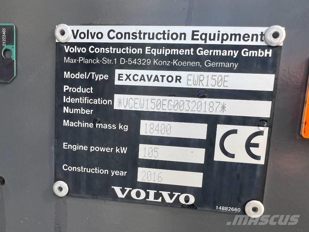 Volvo EWR 150 E Pelle sur pneus