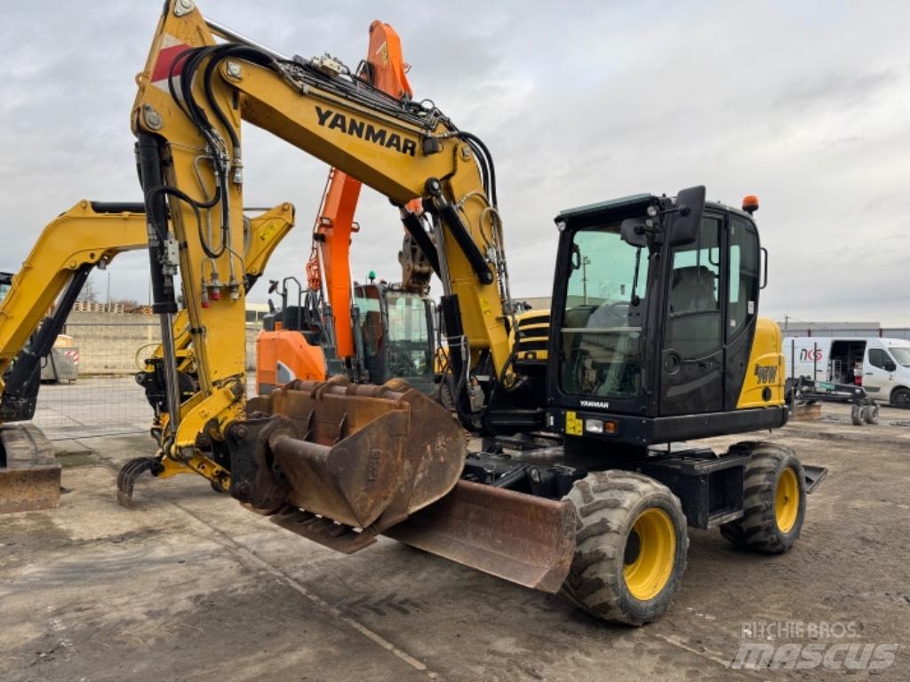 Yanmar B95W (40667) Pelle sur pneus