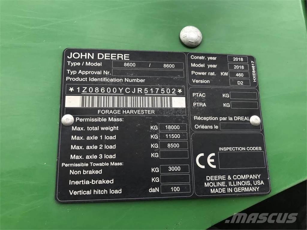 John Deere 8600 Ensileuse automotrice