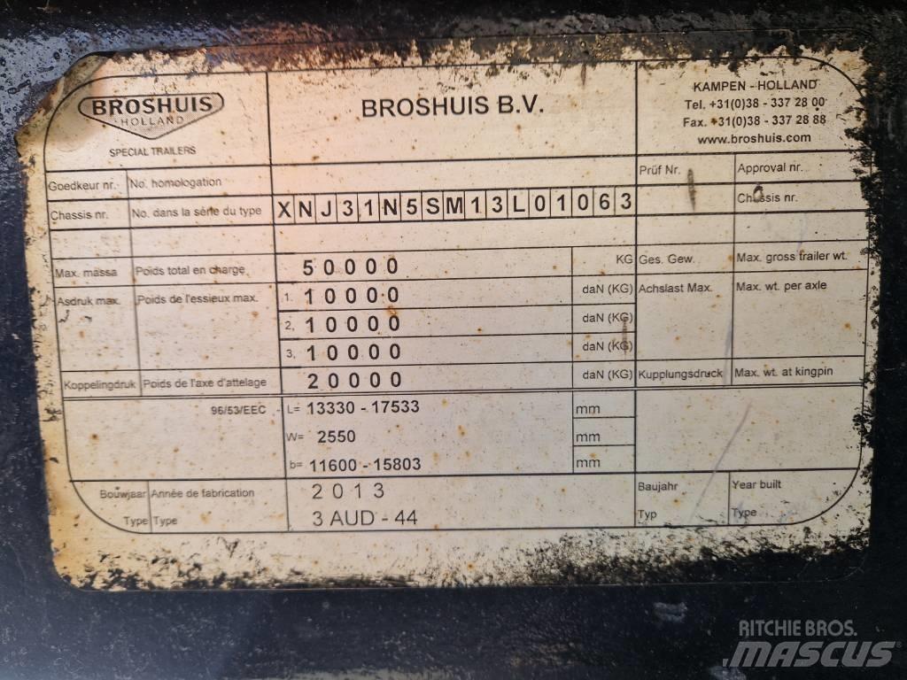 Broshuis Brønntralle Semi remorque surbaissée