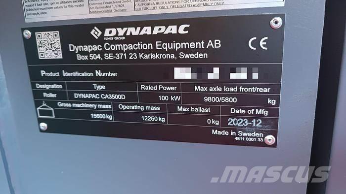 Dynapac CA3500D Autres rouleaux