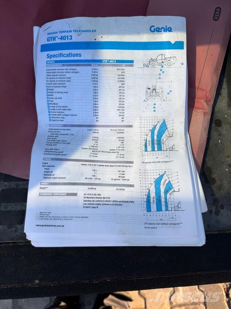 Genie GTH 4013 SX Chariot télescopique