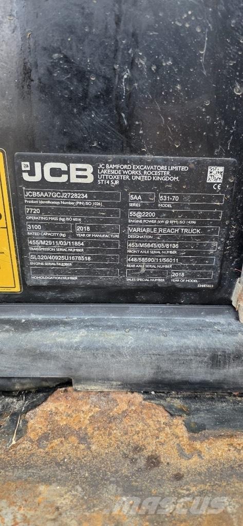 JCB 531-70 Agri Chariot télescopique