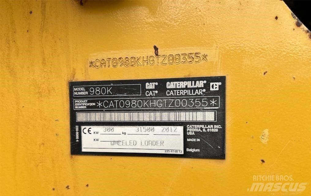 CAT 980 K Chargeuse sur pneus