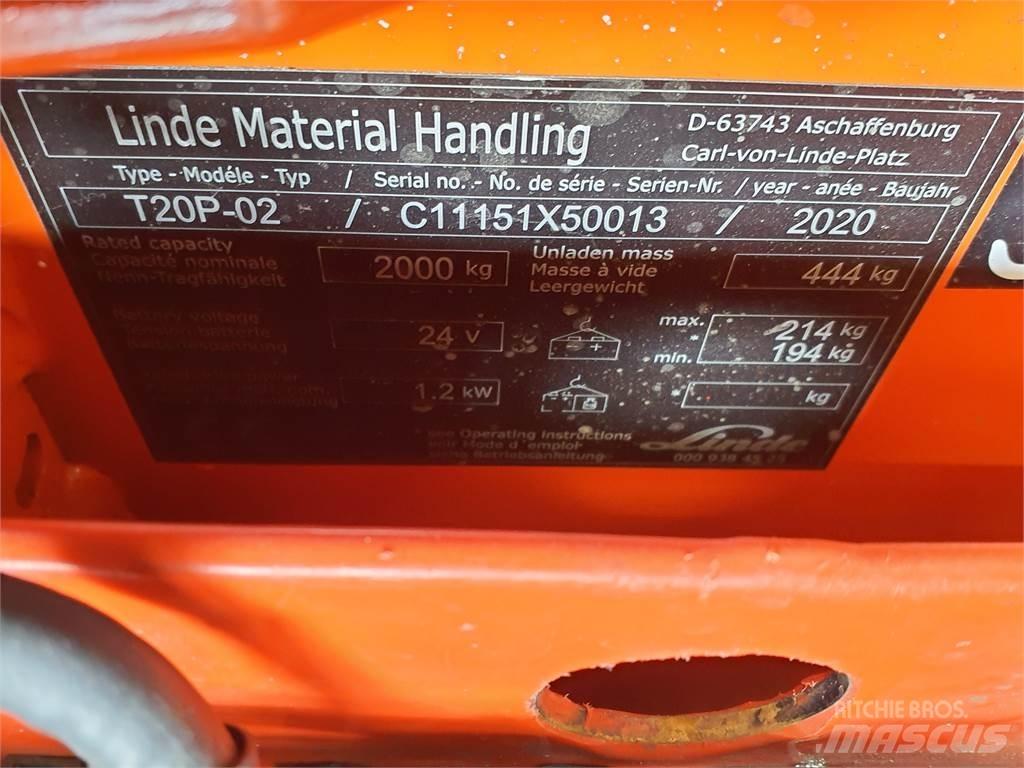Linde T20P Transpalette accompagnant