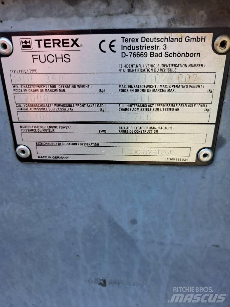 Fuchs MHL350E Pelle à déchets