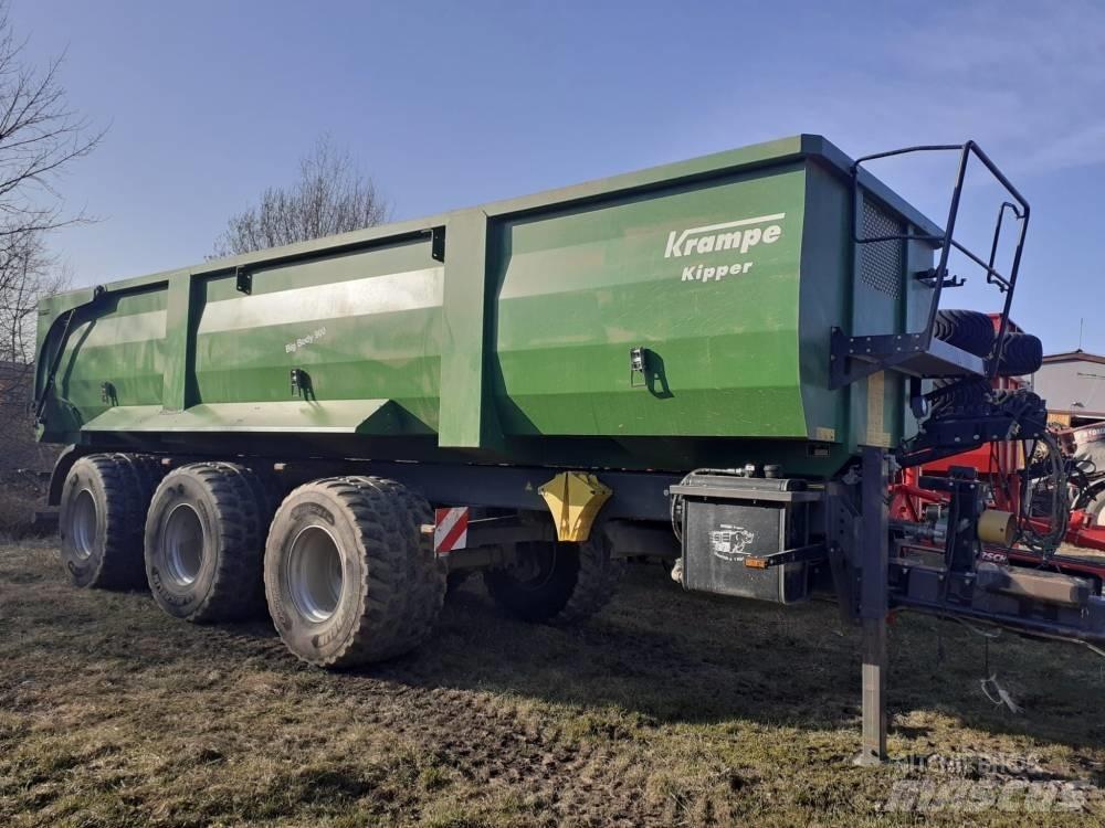 Krampe Big Body 900 Semi remorque plateau ridelle