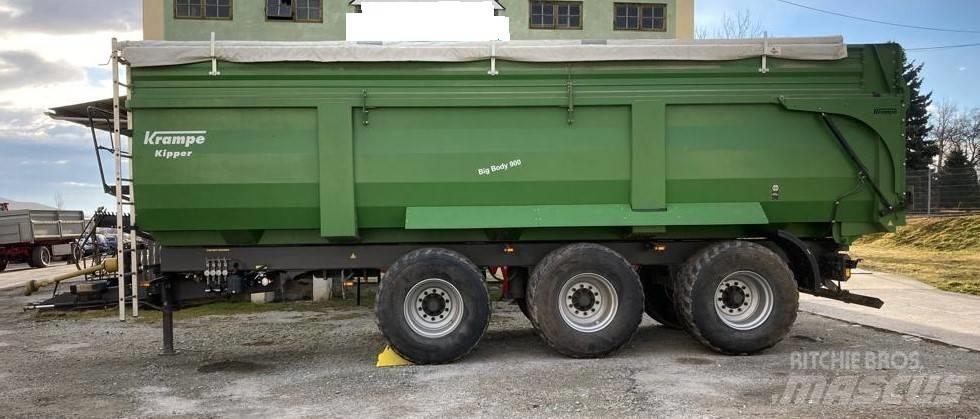 Krampe Big Body 900 Semi remorque plateau ridelle
