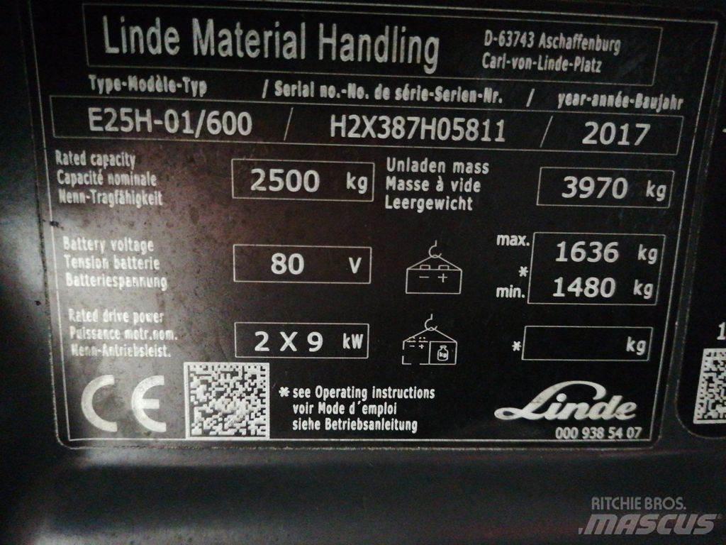 Linde E25H-01/600 Chariots élévateurs électriques
