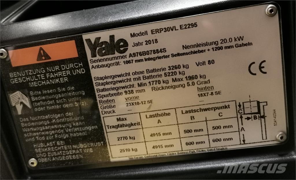 Yale ERP30VL Chariots élévateurs électriques