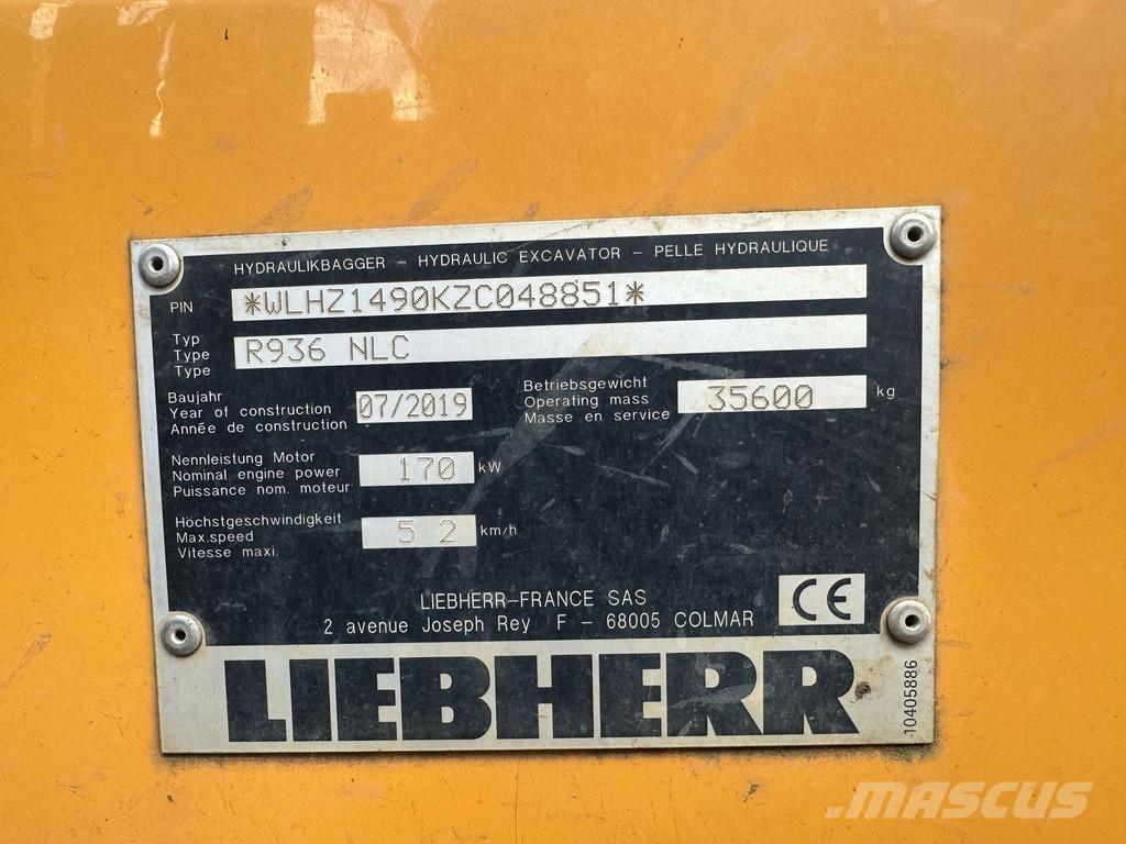 Liebherr R936 NLC Pelle sur chenilles