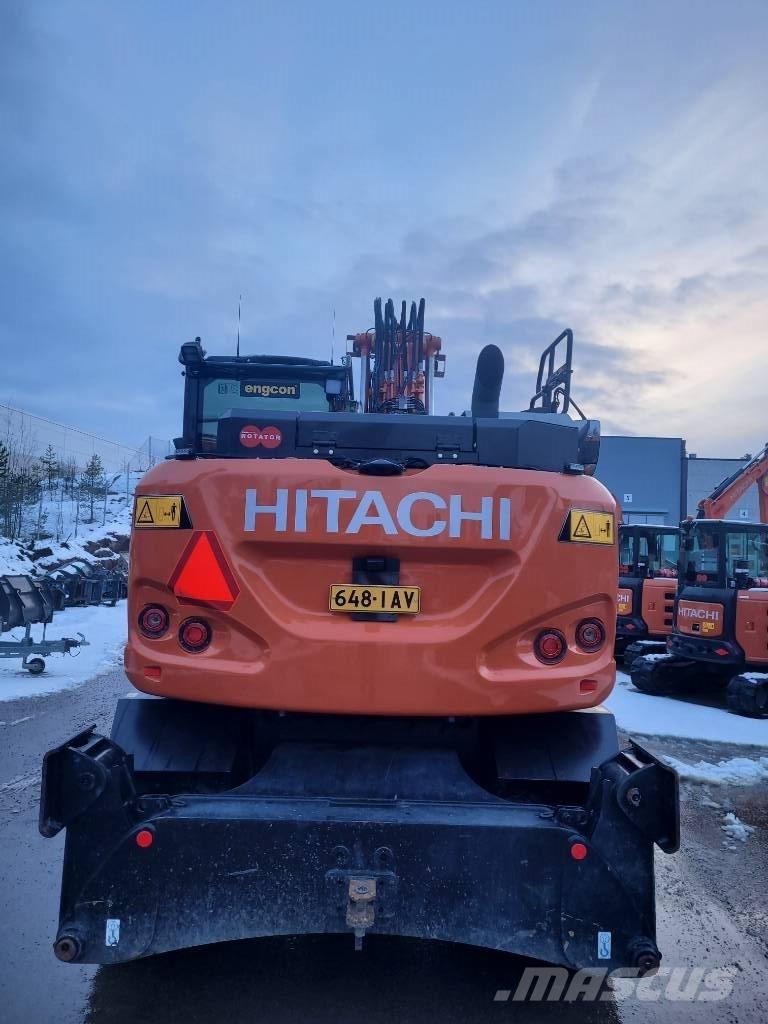 Hitachi ZX155W-7 2P Pelle sur pneus