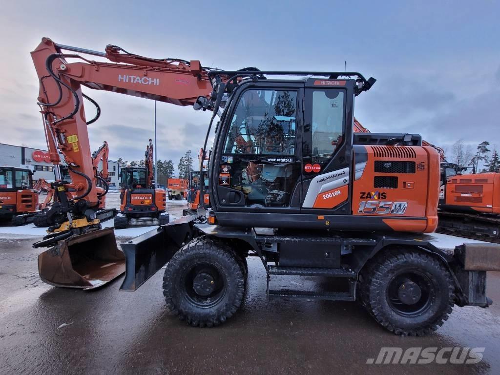 Hitachi ZX155W-7 2P Pelle sur pneus