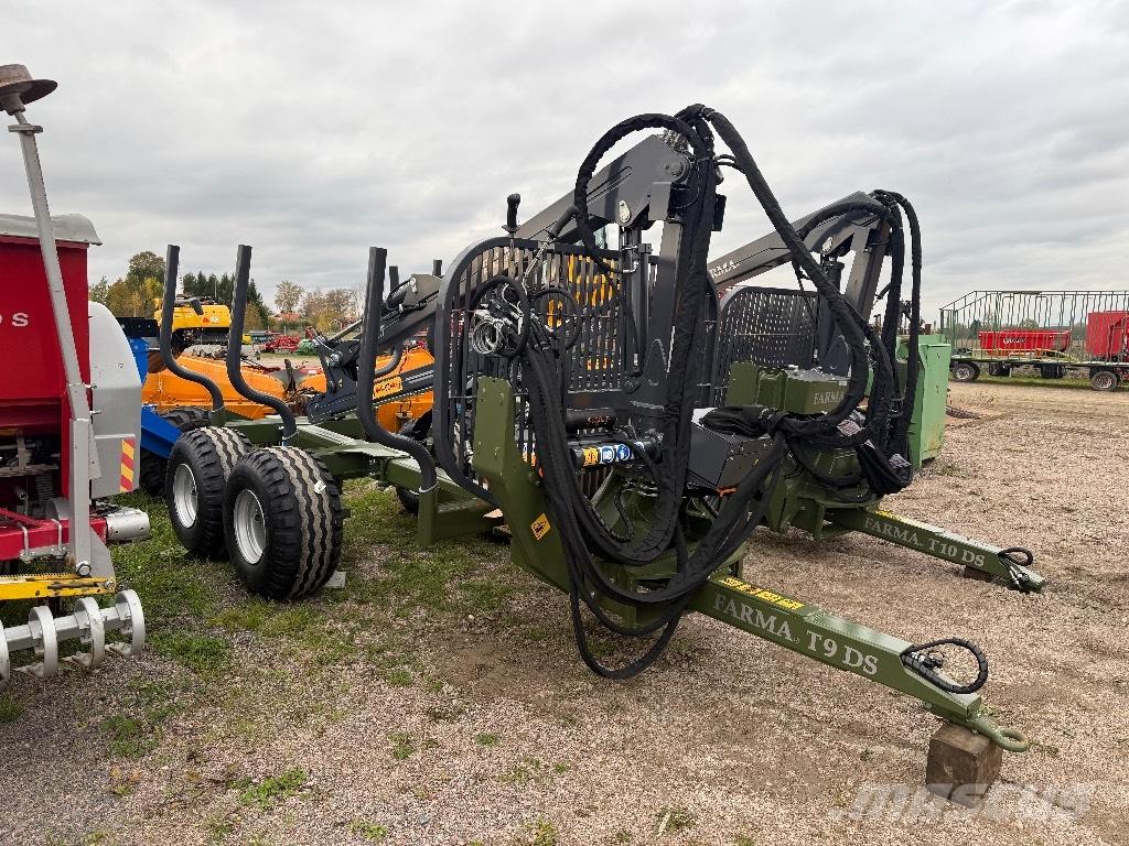 Farma T9 DS 6,7 kran Remorque forestière avec grue