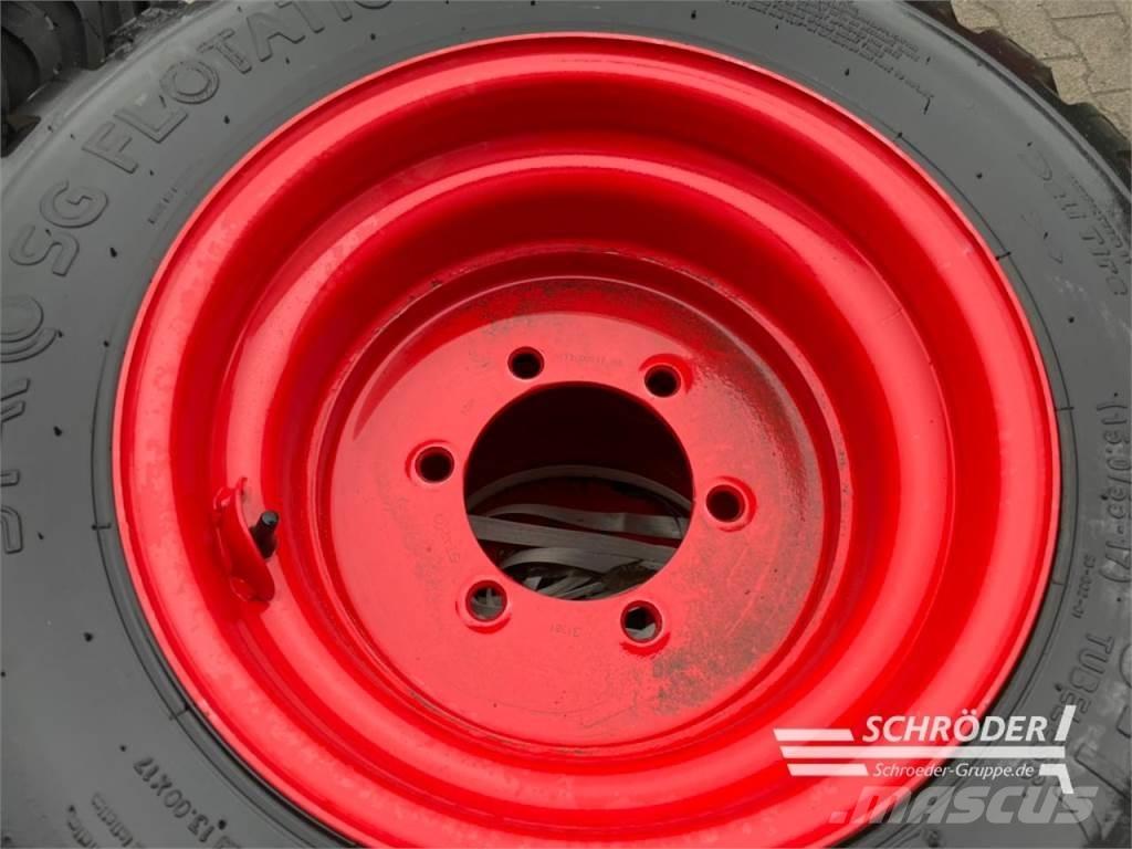  2X 380/55-17 Roues jumelées
