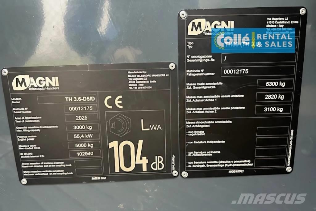 Magni TH 3.6 | 2025 Chariot télescopique